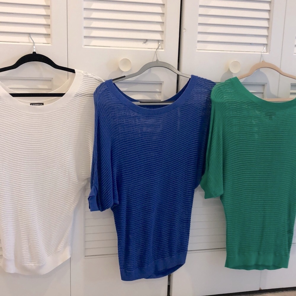 Express knit shirts